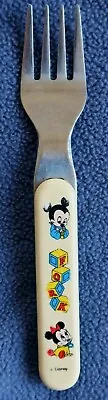 Vintage MICKEY & MINNIE MOUSE Stainless CHILD'S FORK - TAIWAN DISNEY • $19.50