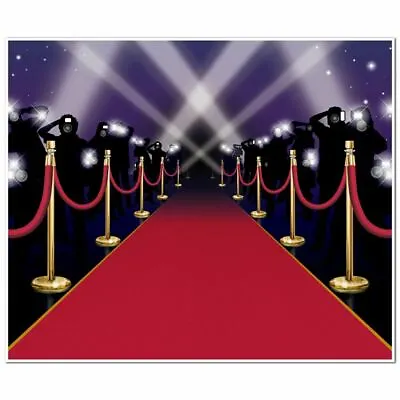 Hollywood Vip Red Carpet Insta-mural Awards Night Style Party Decoration • £11.79