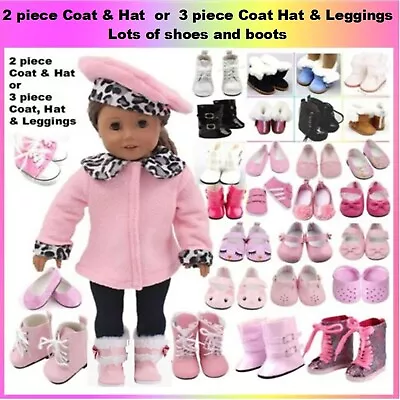 *  43cm 18  Doll Clothes Coat Leggings Boots Shoes  Our Generation Baby Born • £6