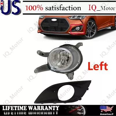 Fits 2013-2016 Hyundai Veloster Turbo Fog Lamp With Black Cover Left Side 2PCS • $79.19