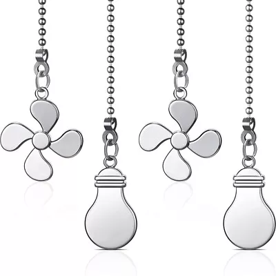 Ceiling Fan Pull Chain Fan Extension Chain Fan Chain Pulls Decorative 12 Inch S • $8.07