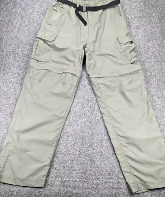 REI Cargo Convertible Pants Men's 34L Hiking Olive Green Outdoor  • $21.95