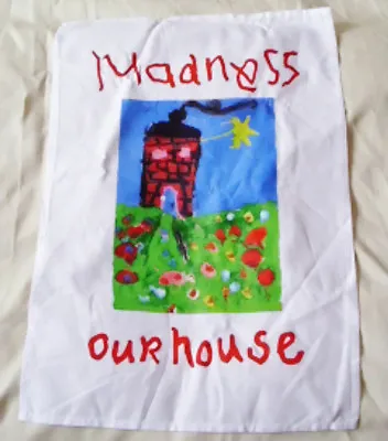 MADNESS - OUR HOUSE - OFFICIAL TEA TOWEL - MINT CONDITION Suggs Ska 2 Tone KIX79 • £14.99