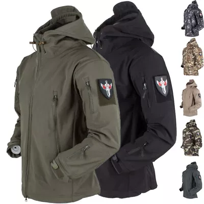 Sharkskin Waterproof Tactical SoftShell Men Jacket Coat Army Windbreaker Outdoor • $42.99