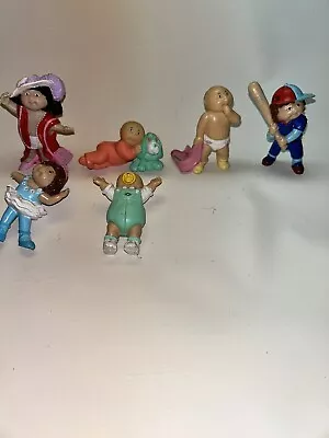Vintage 1984 Cabbage Patch Kids Doll Mini Toy Figures PVC Figurines Lot Of 6 • $7