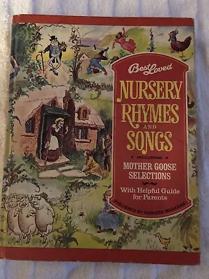 Vintage 1974 Best Loved Nursery Rhymes And Songs Hardcover By Parents Magazine • $7