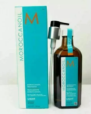 Moroccanoil Treatment Oil With Pump (Light) 200 Ml / 6.8 Oz New & Authentic • $69.99