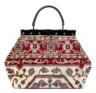 CLASSIC VICTORIAN-STYLE MARY POPPINS CARPET BAG. NEW From LONDON. FREE DELIVERY • $372.90