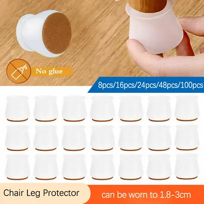 $11.79 • Buy Ruby Slider Silicone Chair Leg Protector For Hardwood Floors Fits 1.8-3cm Shape