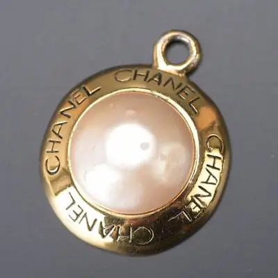 $308.75 • Buy Chanel Pendant Top Necklace Pearl Gold Gp Vintage Accessory Jewellery Precious M