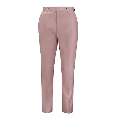 Mens Suit Trousers Pastel Colour Formal Tailored Dress Pant Pale Green Blue Pink • $56.83