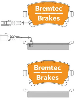 Bremtec Trade Line Brake Pad Fits Bentley Continental 6.0 3W FLEX (BT1495TS) • $46.20