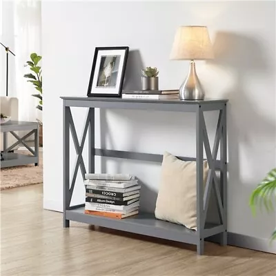 Console Table Narrow Sofa Table 2-Tier Hallyway Table For Entryway Living Room • £39.99