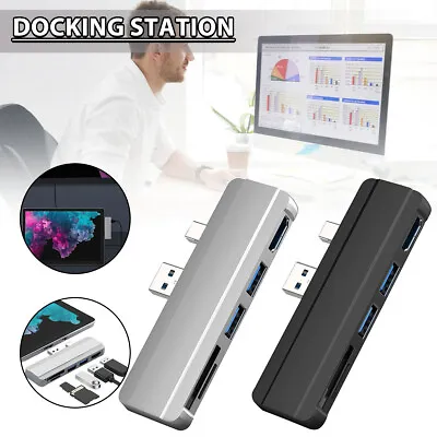 $23.12 • Buy New 4 Hub Dock With HDMI Compatible USB 3.0 TF Slot For Surface Pro 6 Pro 5 G
