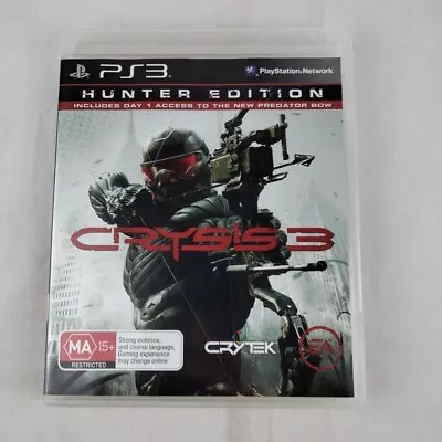 Crysis 3 - PlayStation 3 PS3 Game Complete Tested & Working Free Postafe • $9.70