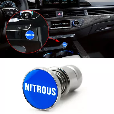 $8.53 • Buy 1x Blue  NITROUS   Push Button Auto Car Interior Cigarette Lighter Replace Parts
