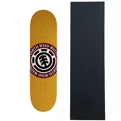$47.95 • Buy Element Skateboard Deck Seal Mustard 8.38  With Grip