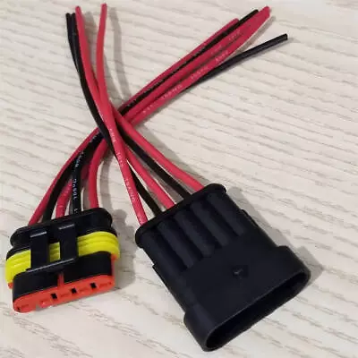 1 Set Marine Car Waterproof Electrical 5 Pin 5 Way Plug 18AWG Wire Connector • $6.99