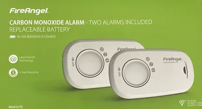 FireAngel FA3313-T2 Carbon Monoxide Alarm • £24.99