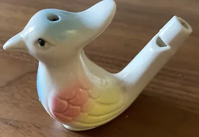 Vintage Bluebird Water Whistle Porcelain Warbler Animal Music • $9.95