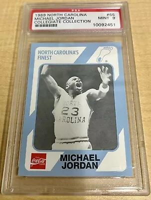 Michael Jordan 1989 North Carolina UNC College Collegiate #65 PSA Slab Graded 9 • $24.99