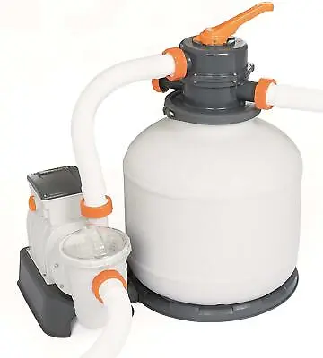 £165.99 • Buy Bestway Sand Filter Pool Pump System With Chemconnect Flowclear 1500Gal/H