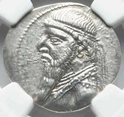 NGC Ch AU Mithradates II 121-91 BC PARTHIAN PARTHIA KINGDOM DRACHM Persian COIN • $449.99