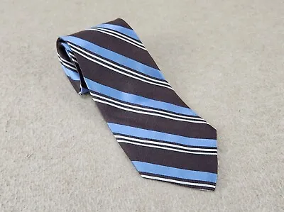 Vintage Tommy Hilfiger 100% Silk Repp Tie Striped Necktie 60  X 3.5  Made In USA • $9.99