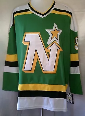 Mike Modano Dallas Stars Green White & Black  1988-91 Throwback  CCM NHL Jersey • $119.99