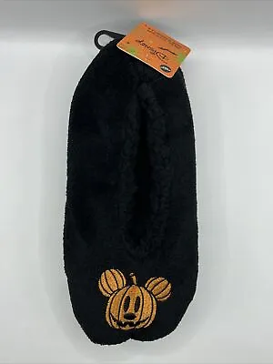 Nwt Disney Mickey Mouse Pumpkin Halloween Womens Slippers Shoe Size 4-10 • $16