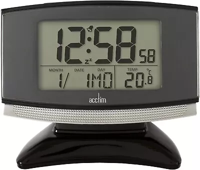 71207 Acura Smartlite® Radio Controlled Alarm Clock Black • £24