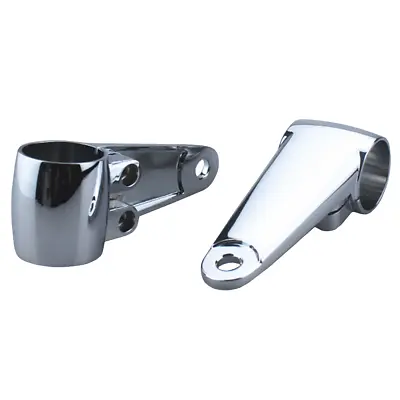 Chrome Motorcycle Headlight 35mm-41mm Headlamp Mount Bracket Fork Ear Old School • $25.59