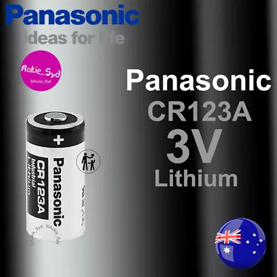 16x Panasonic CR123A Lithium 3V Battery Camera Photo Flashlight Batteries CR123 • $49.99