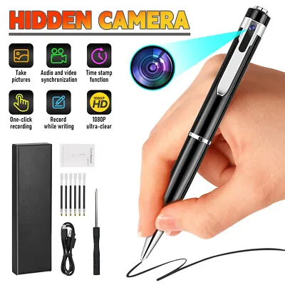 Mini Spy Hidden Pocket Pen Camera Audio Video Recorder DVR Security Cam 1080P HD • $25.99