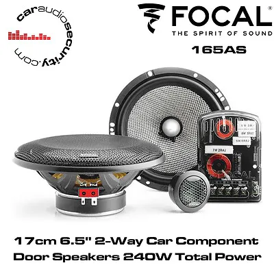 Focal 165AS 17cm 6.5  2-Way Car Component Door Speakers 240W Total Power • $161.73