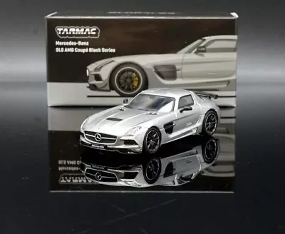 Tarmac Works Mercedes-Benz SLS AMG Black Series Silver  ~ 1/64 • $19.99