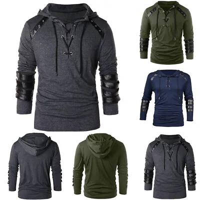 Men Top Sweater Comfortable Medieval Renaissance Costume Keep Warm Relaxation • $35.22