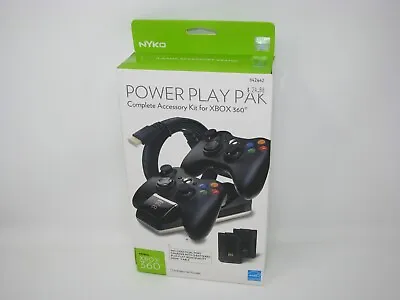 $35.99 • Buy Nyko Dual Charging Base Power Play Pak For XBOX 360 Rechargeable Batteries HDMI