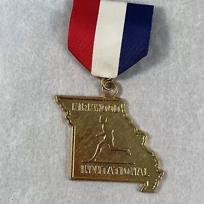 Vintage Missouri Shaped Metal Sports Medal Pendant Fob Kirkwood Invitational • $10.99