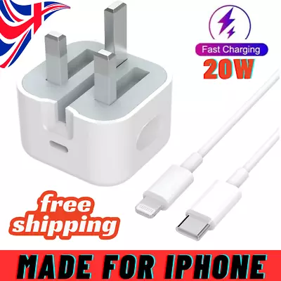 Fast Charger Charging Plug Genuine Power Adapter For All IPhones & IPad C Type • £3.25