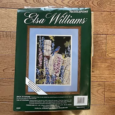 Elsa Williams Needlepoint Kit “Back To Nature” Appears Complete.  See Photos. • $14.54