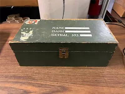 VTG 1964 GI Joe Army Soldier Foot Locker 12  Wooden Storage Box • $39.95