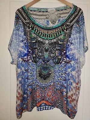 Camilla Crystal Embellished Top.Size Small.Relax Fit. • $100