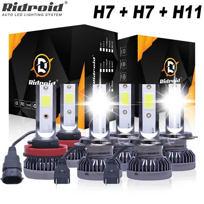 For Hyundai Sonata 2011 2012 2013 2014 LED Headlight Bulbs + Fog Light Combo Kit • $22.99