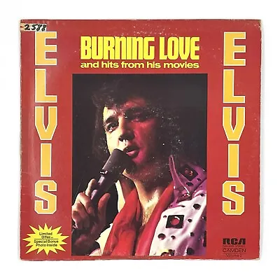 ELVIS PRESLEY Burning Love...(Mega-Rare Original 1972 U.S. Starburst Cover LP) • $59.99