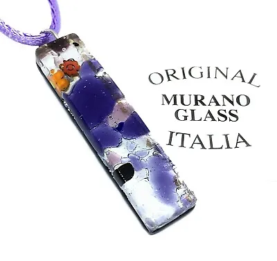 Murano Glass Pendant Murano Glass Jewellery Handmade Glass Pendant 4cm X 1cm • £19.95