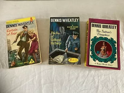 £4 • Buy Vintage Dennis Wheatley Paperback Book Bundle X 3