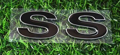 2Pcs Metal SS Emblem 3D Badge Logo For 96-02 SLP SS 12369965R Chrome Black • $15.28