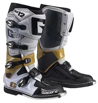 Gaerne SG12 Grey/Magnesium/White Adult MX Boots Motocross Off-Road Quad ATV • £449.10
