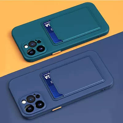 $9.16 • Buy For IPhone 14 13 12 11 Pro Max XR XS 7 8 Plus Case Shockproof Card Holder Cover